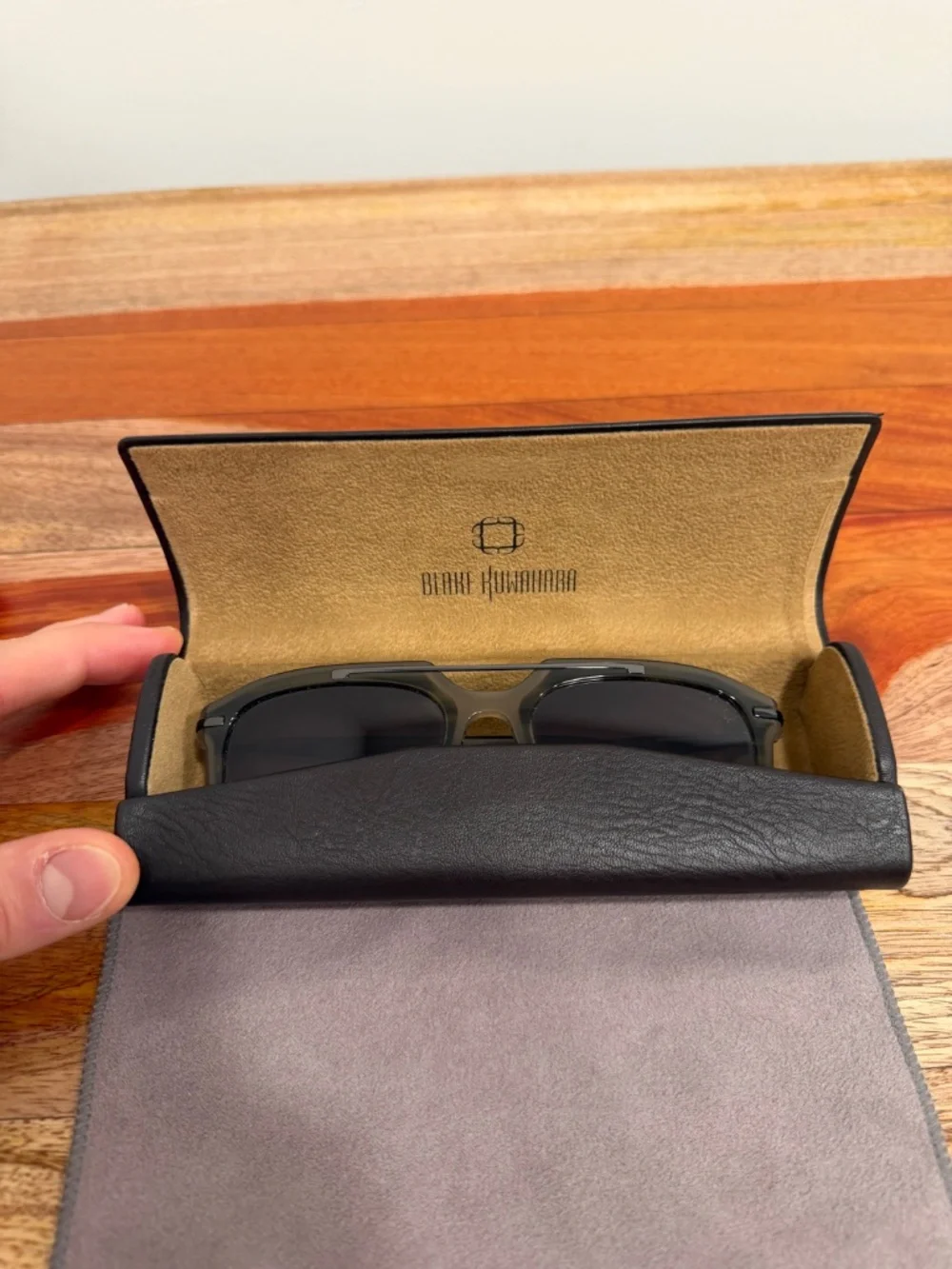 Blake Kuwahara Delano Sunglasses Olive Horn 53-19 NEW